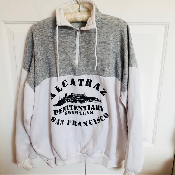 Vintage Tops - VINTAGE Alcatraz Penitentiary Swim Team sweatshirt